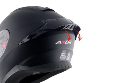 Axor Saber Shadow Helmet spoiler